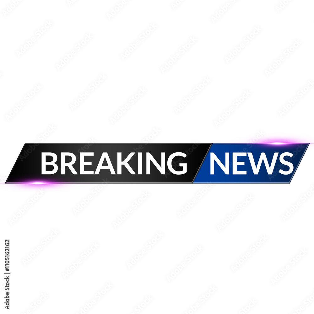 Black News Label Banner Title Frame Lower Third Black News Label Banner Title Frame Lower Third