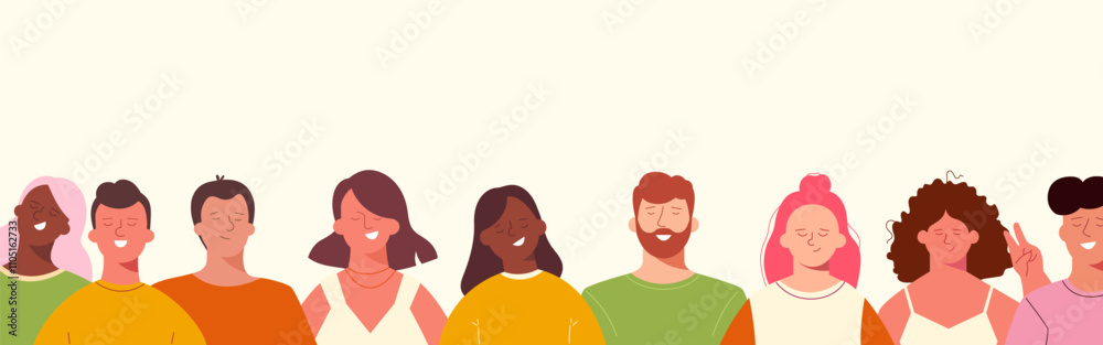 Group of diverse people. The concept of diversity and inclusion Group of diverse people. The concept of diversity and inclusion