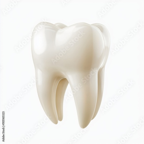 PNG, big tooth, isolated on white background.