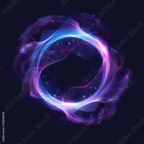 abstract background with glowing circles 