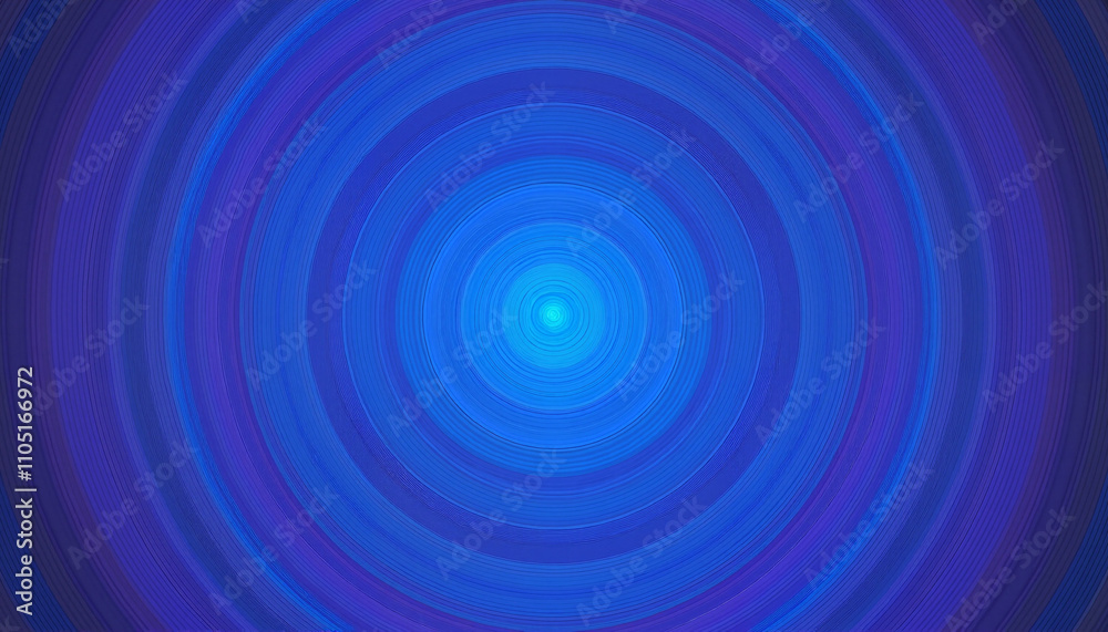 Concentric Circles with Expanding Rings in Blue and Purple, Hypnotic Effect Concentric Circles with Expanding Rings in Blue and Purple, Hypnotic Effect