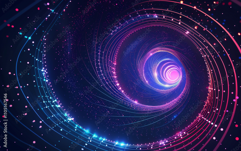 spiral galaxy in blue , abstract background with spiral spiral galaxy in blue , abstract background with spiral