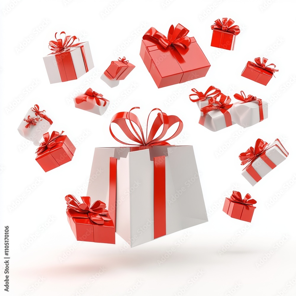 set of boxes illustration set of boxes illustration