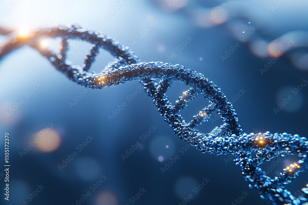 Abstract DNA Helix Rendered in Scientific Style with Futuristic Light Effects for Genetic Research, Molecular Biology, and Biotechnology Concepts Abstract DNA Helix Rendered in Scientific Style with Futuristic Light Effects for Genetic Research, Molecular Biology, and Biotechnology Concepts