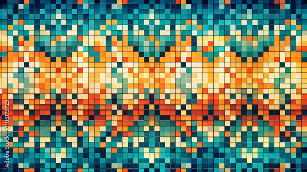 Fototapeta premium Pixelated Texture Background and Color Trends