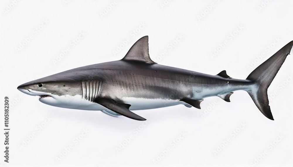 Typical Side-On View Of Shark Typical Side-On View Of Shark