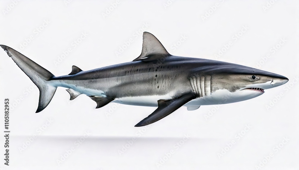 Typical Side-On View Of Shark Typical Side-On View Of Shark