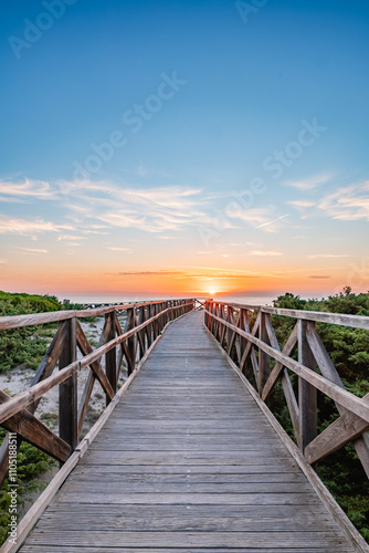 beach at sunset