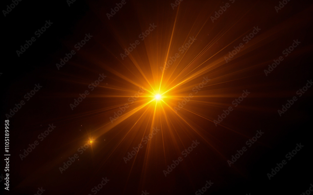 sun rays light overlays yellow flare glow isolated on Black backgrounds sun rays light overlays yellow flare glow isolated on Black backgrounds