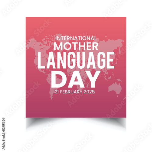 International Mother Language Day social media post template