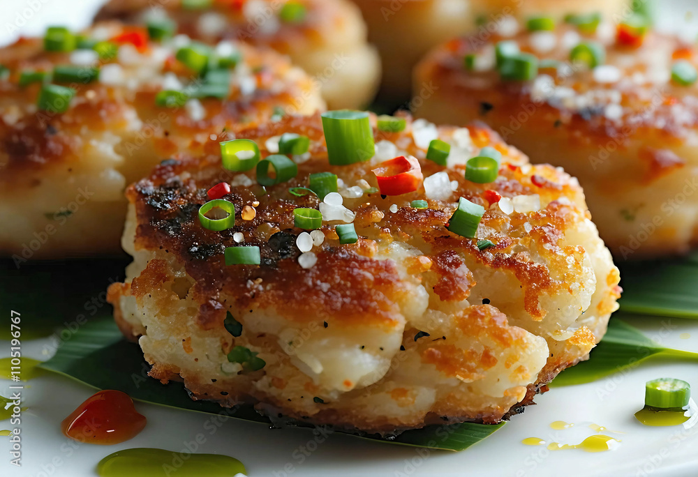 Crab Cakes isolated on white background Crab Cakes isolated on white background