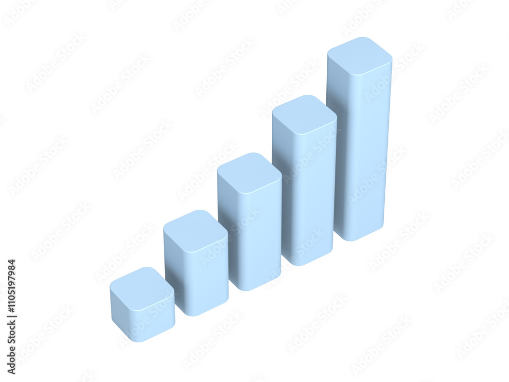 Column graph. Bar diagram. Chart. Isolated. Transparent background. Blue color. 3d illustration. Column graph. Bar diagram. Chart. Isolated. Transparent background. Blue color. 3d illustration.