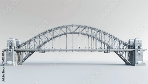 The Sydney Harbour Bridge in a Minimalist Setting