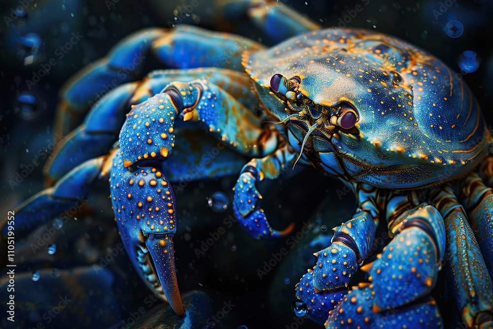 Astrological composition with concept of Cancer zodiac sign symbol
