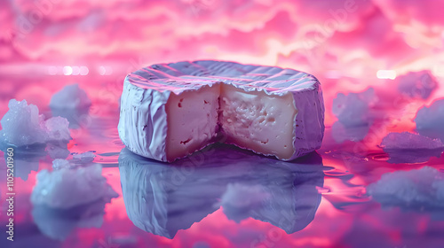 Pink and Purple Cheese Still Life