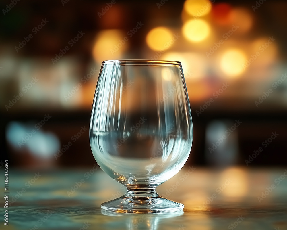 Sobriety concept. An empty glass, embodying abstinence and a commitment to health. Sobriety concept. An empty glass, embodying abstinence and a commitment to health.
