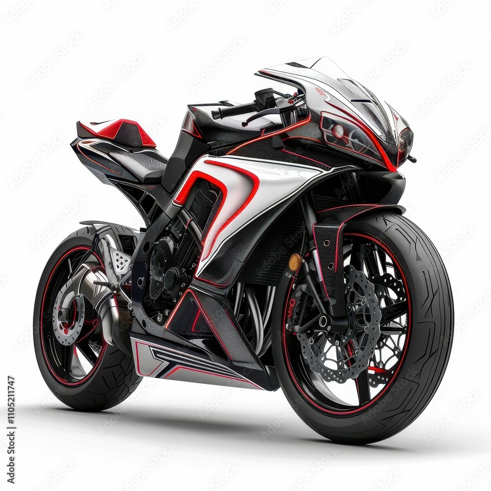 A sleek and stylish sport motorcycle featuring a striking design with red and black accents, showcasing modern engineering and performance aesthetics. A sleek and stylish sport motorcycle featuring a striking design with red and black accents, showcasing modern engineering and performance aesthetics.