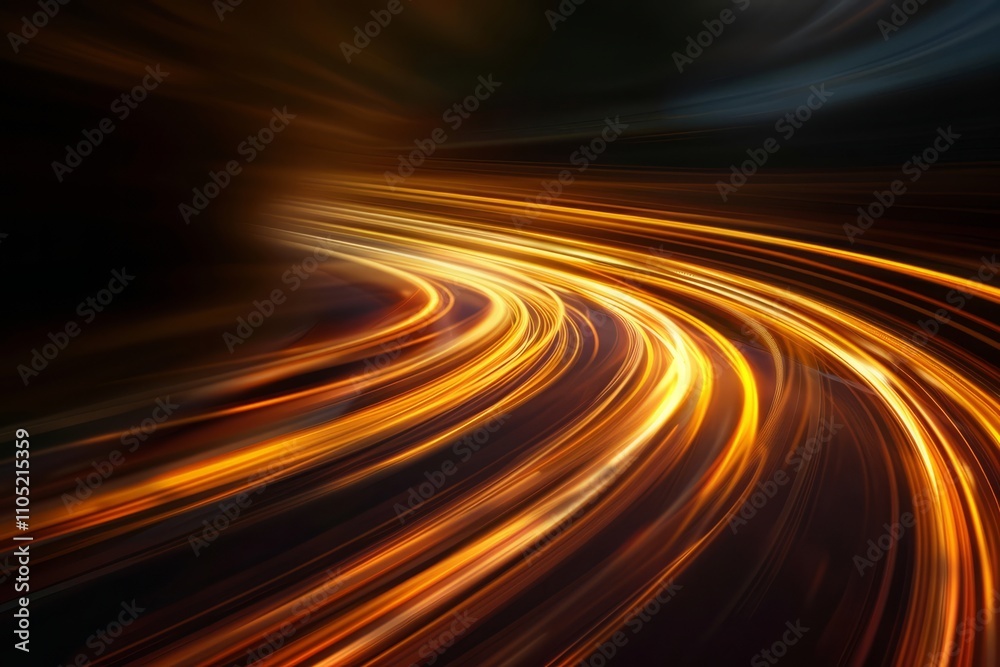 Creative colorful abstract motion curves light beam of fast moving on dark background
Creative colorful abstract motion curves light beam of fast moving on dark background