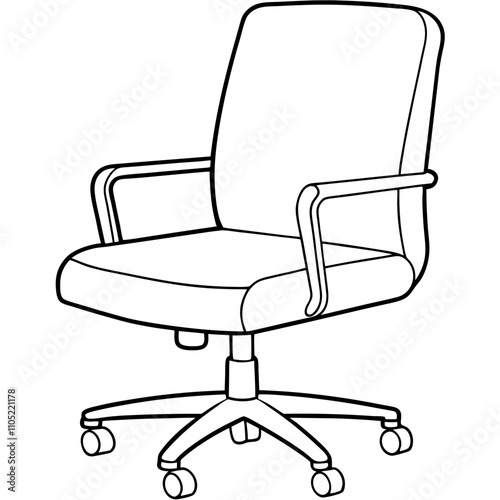 office chair isolated on white