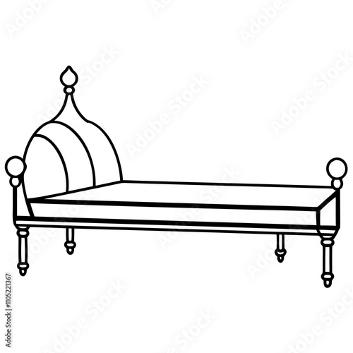 daybed on a white