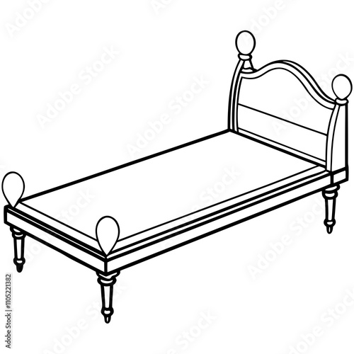daybed on a white