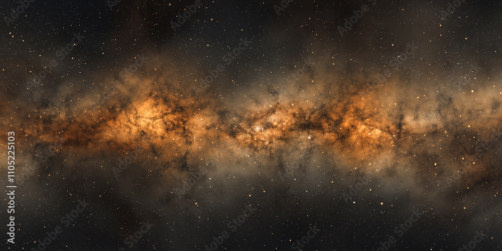 Obraz premium Stars of a planet and galaxy in a free space background