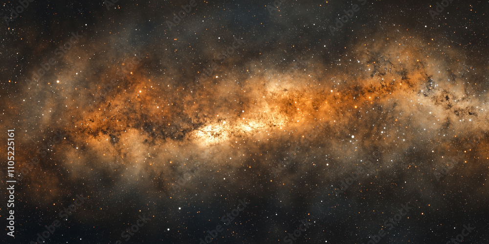 Stars of a planet and galaxy in a free space background Stars of a planet and galaxy in a free space background