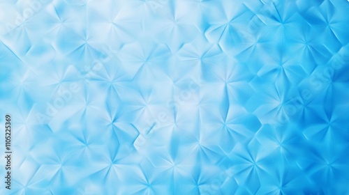 Soft Blue and White Abstract Snowflake Pattern Background with Gradient, Winter Design Concept