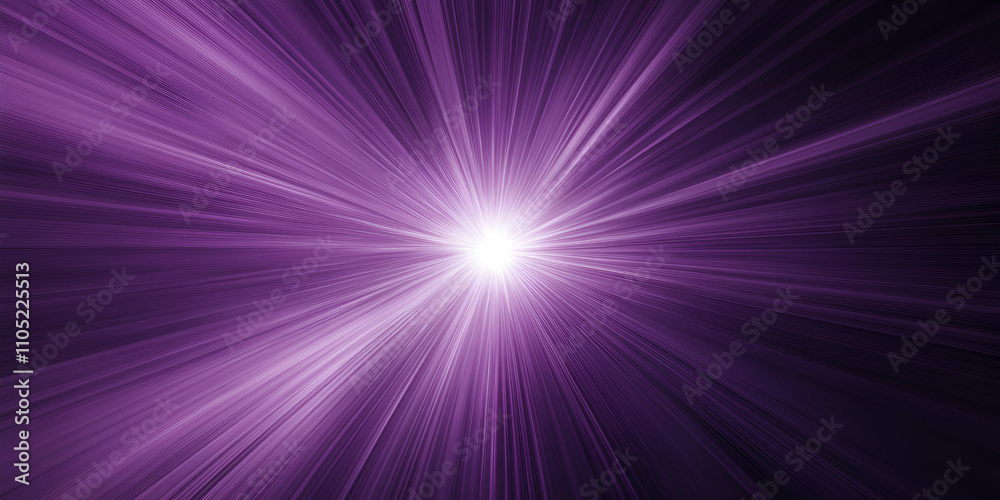 Radiant Purple Light Rays Emanating from a Bright Source Radiant Purple Light Rays Emanating from a Bright Source