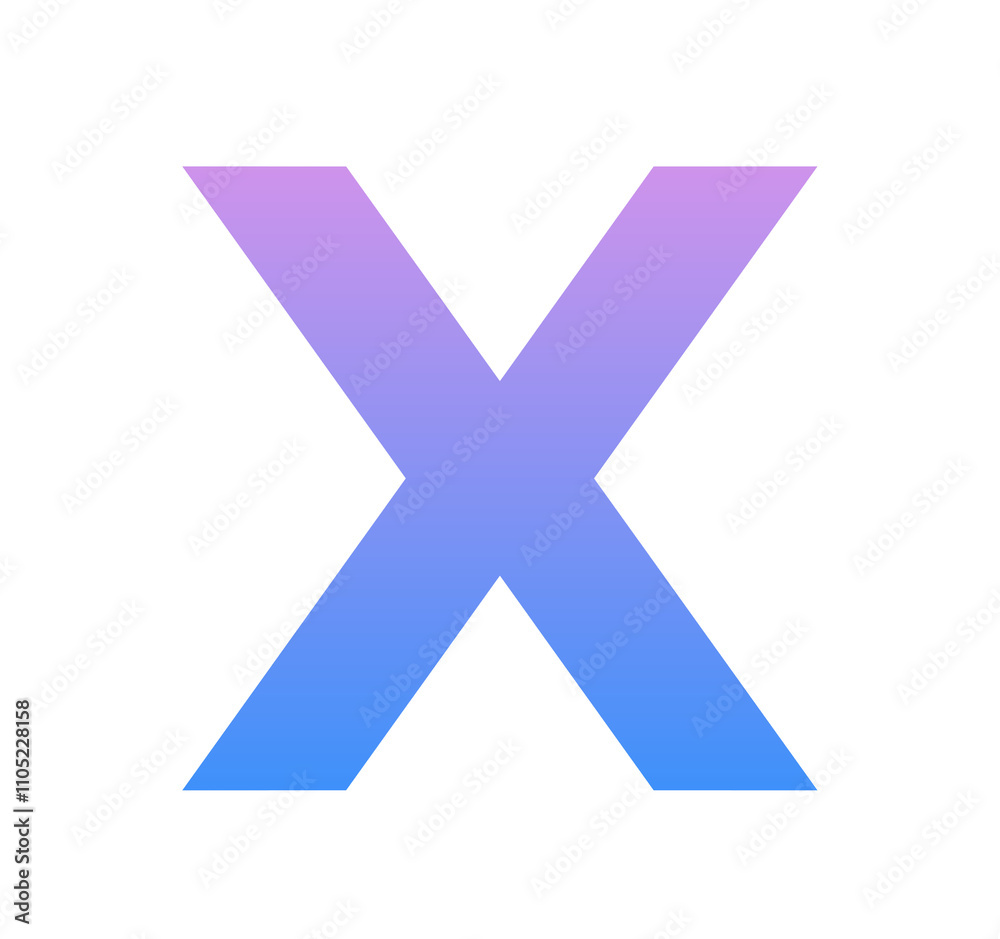青紫色のグラデーション|Xアイコン 青紫色のグラデーション|Xアイコン