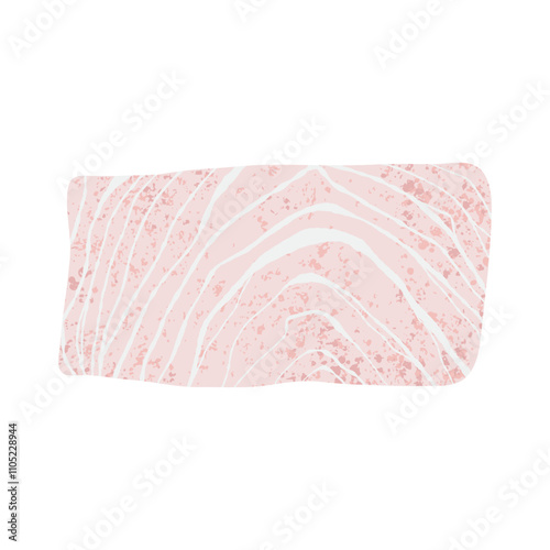 White fish fillet. Fresh cod fish meat slice for cooking, healthy seafood ingredient, cartoon raw codfish mackerel pangasius fillet flat style. Vector isolated illustration