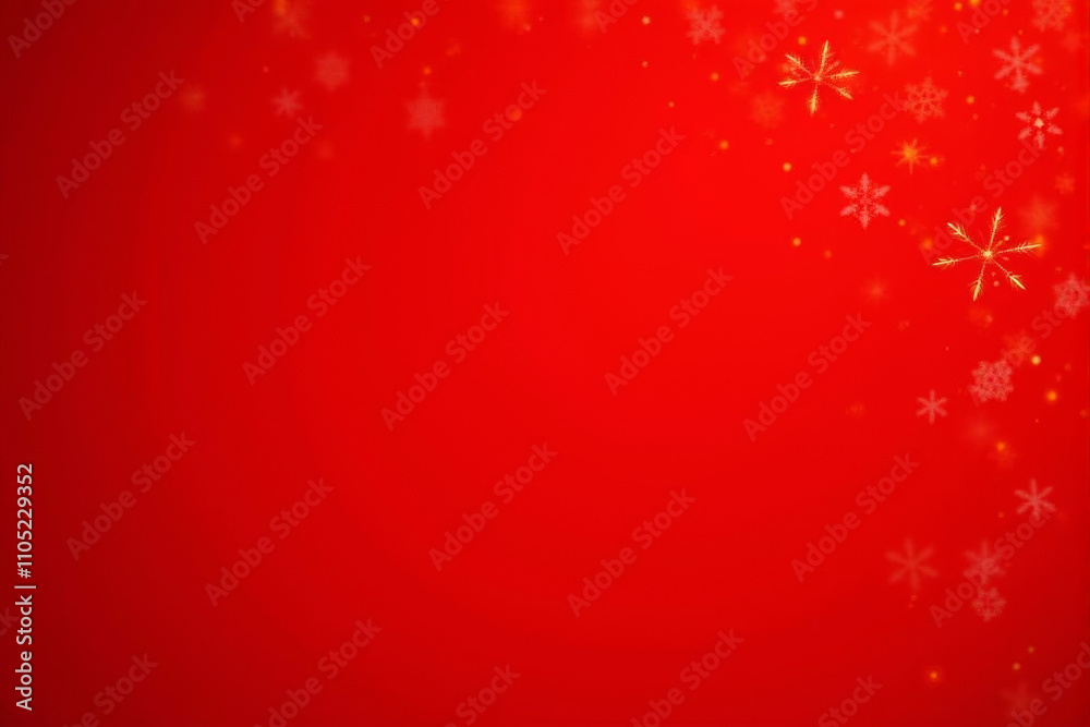 A festive Christmas background with a bright red backdrop and a frame of silver snowflakes and dots. A festive Christmas background with a bright red backdrop and a frame of silver snowflakes and dots.