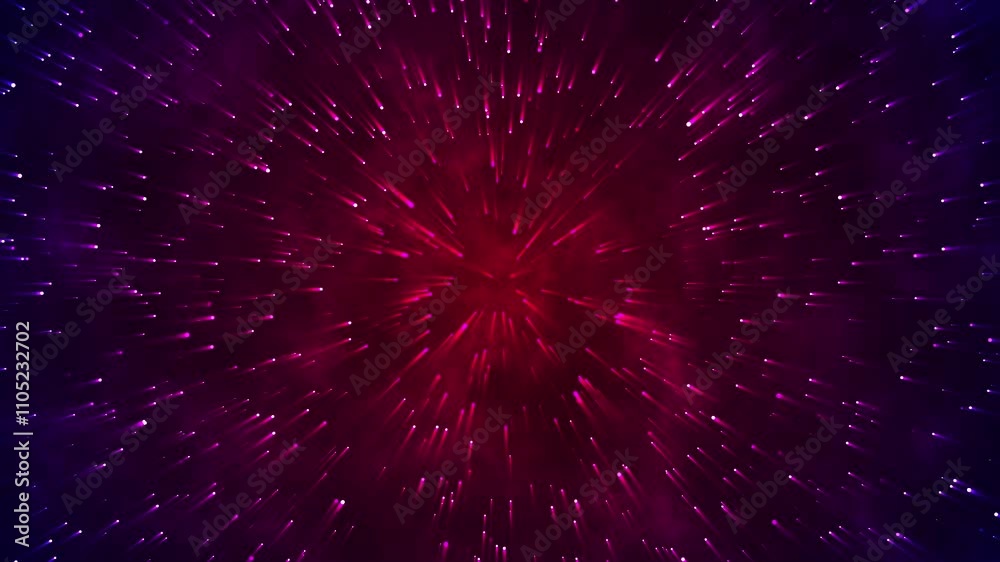 Cosmic Burst of Purple Light Rays Creating a Vivid Space Vortex Effect Showing Motion Cosmic Burst of Purple Light Rays Creating a Vivid Space Vortex Effect Showing Motion