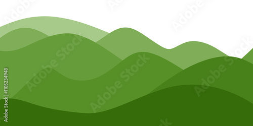 Green gradient wave background