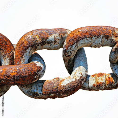 Rusty Chain Isolated