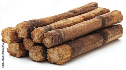 Bamboo On White Background