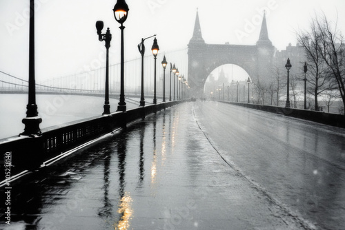 Brooklyn Bridge In Winter