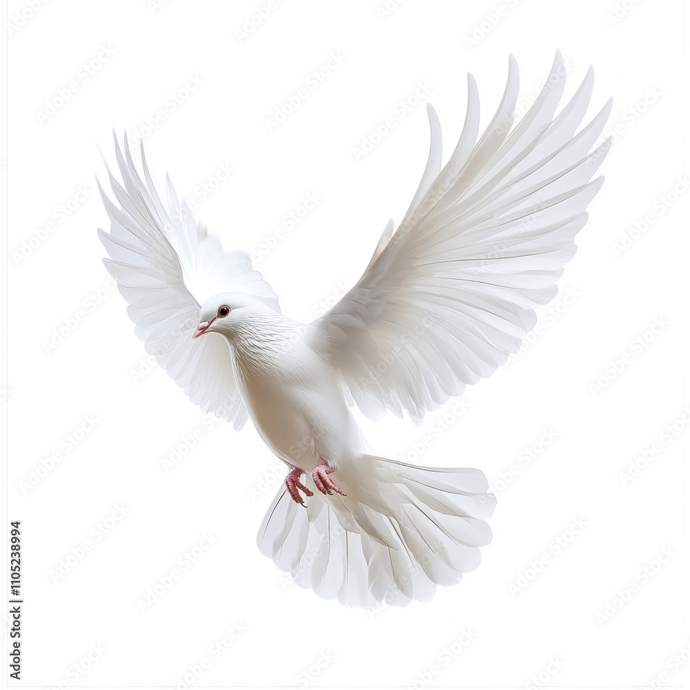 Dove Flying Isolated