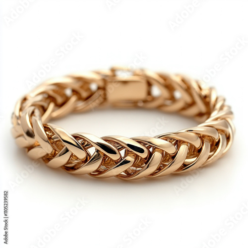 Gold Bracelet Isolated