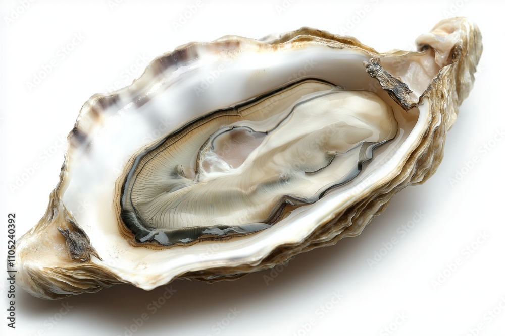 Fresh oyster on white background Fresh oyster on white background