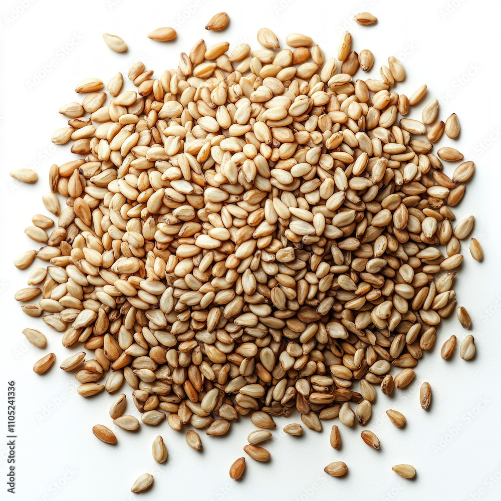 Pile Of Sesame Seeds Isolated Pile Of Sesame Seeds Isolated