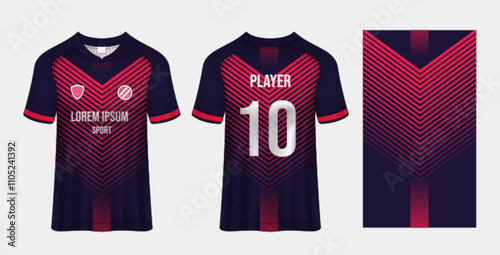 Sport jersey design fabric textile for sublimation.