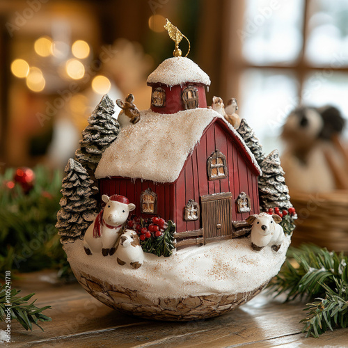 Rustic Christmas Globe Show...