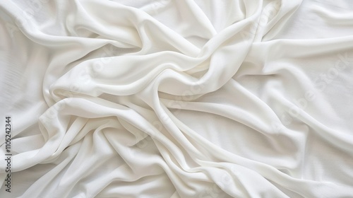 Texture of white fabric jersey background