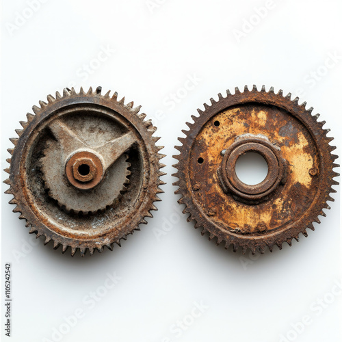 Two Gears Isolated