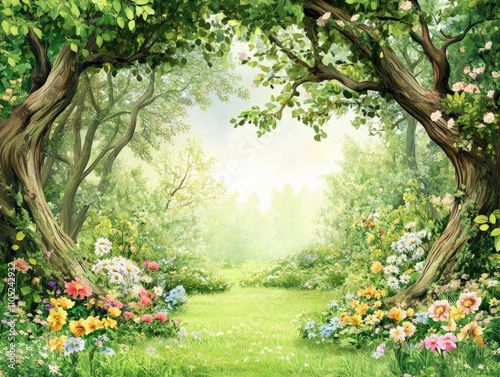 Whimsical Fairy Tale Scene ...