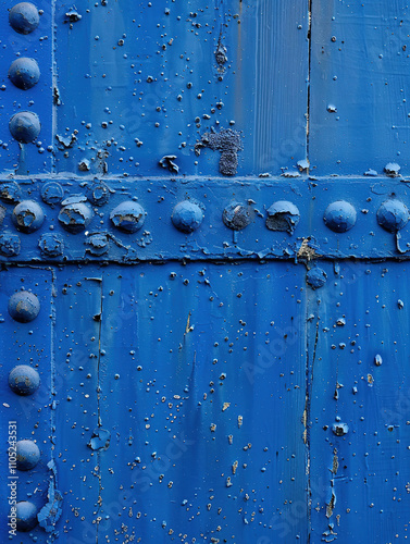 Aging Blue Metal Surface wi...