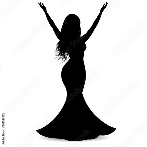 Belly Dancer Silhouette, Il...