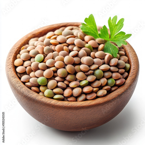 Green Lentils Isolated