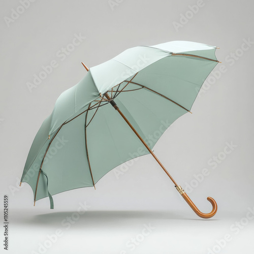 Green Umbrella Isolated